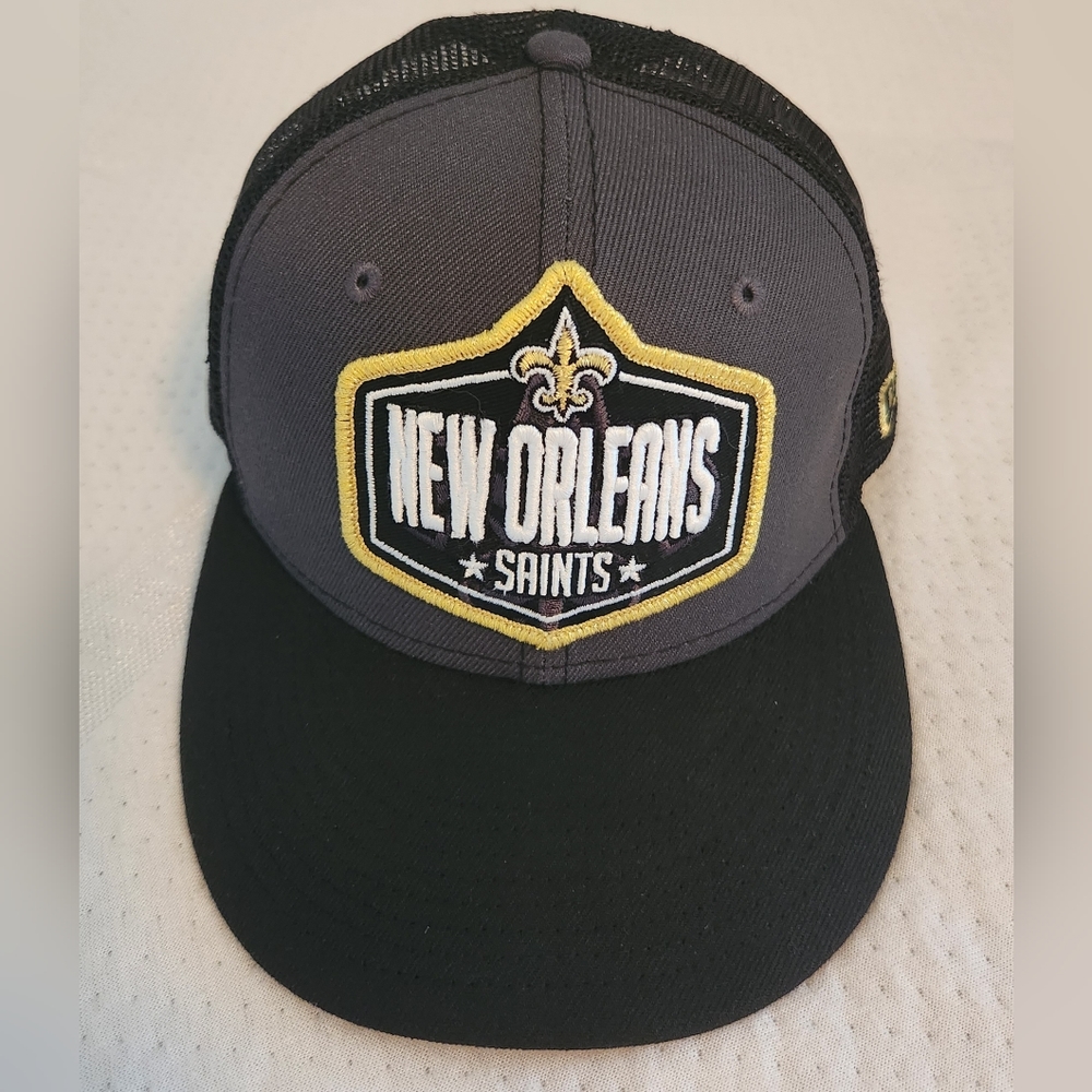 NFL New Orleans Saints Black and Dark Gray Hat